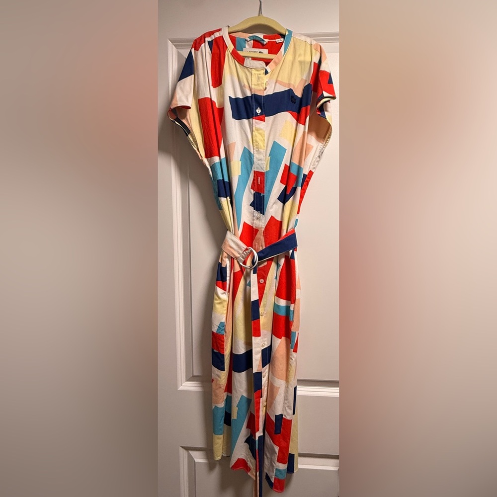 Lacoste Multicolor Geometric Dress Size 32/0